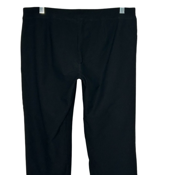 Eileen Fisher Black Ponte Knit Pull-On Stretch Elastic Waist Ankle Pants Sz L - Picture 5 of 7